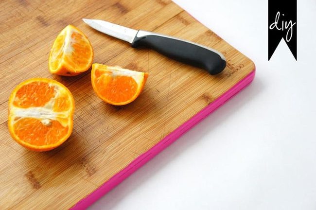 Pink-Trimmed Wood And Citrus
