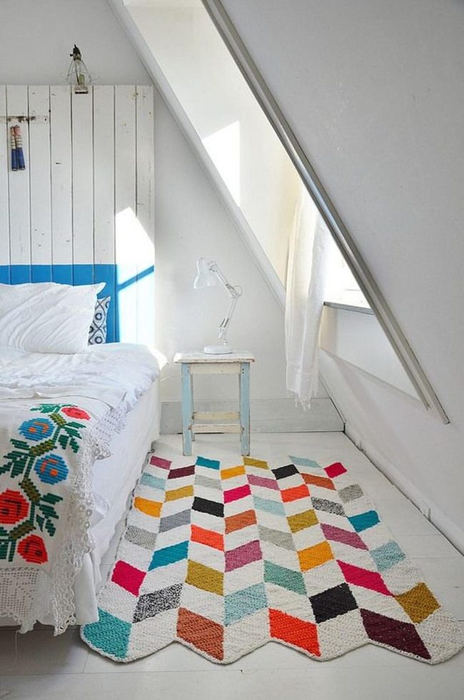 Multicolor Patterned Floor Rug