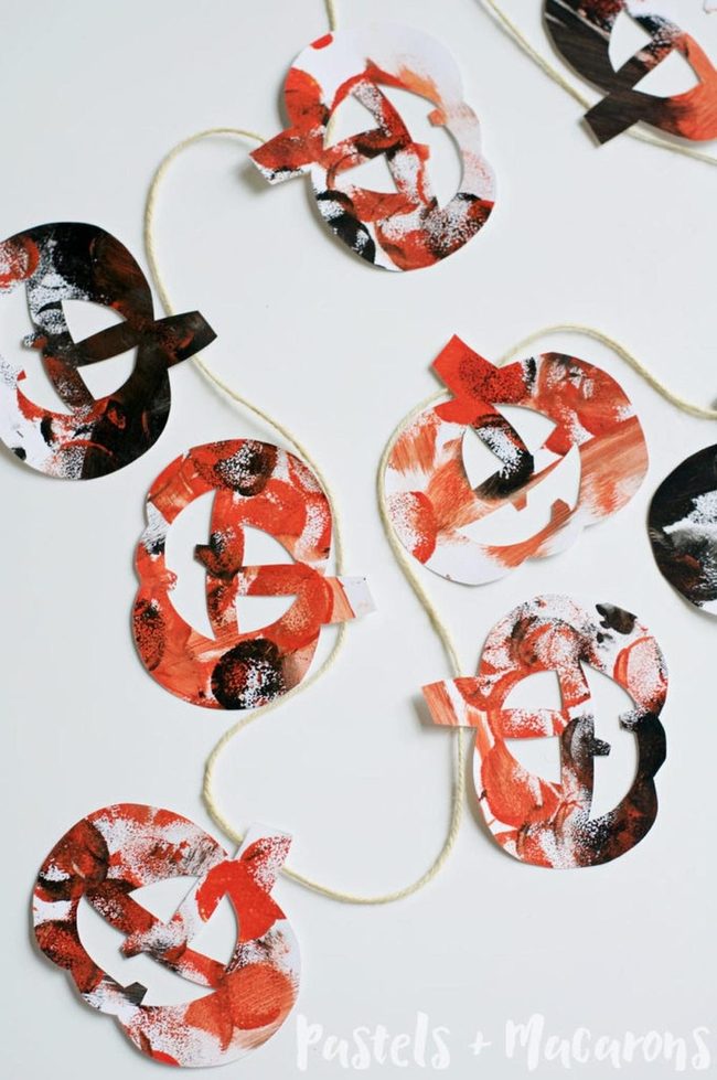 Orange Pumpkin Cutout String
