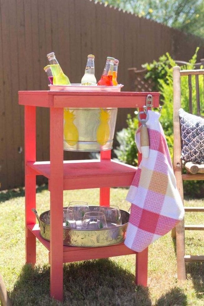 Ice Bucket Poolside Table