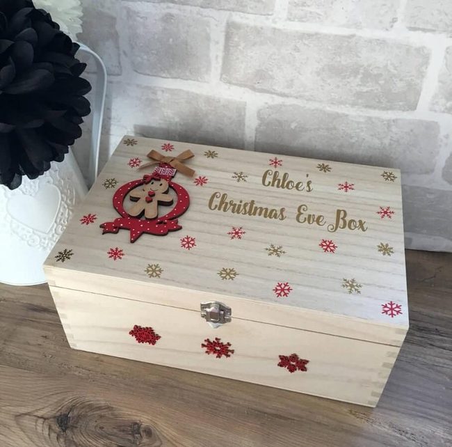 Gingerbread Figure Snowflake Box