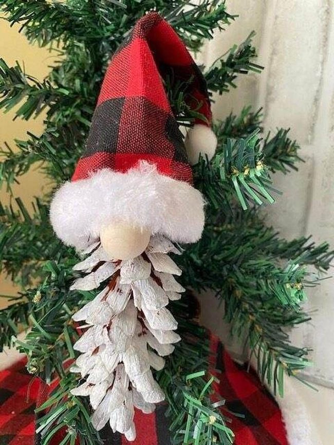 Painted Pine Cone Gnomes