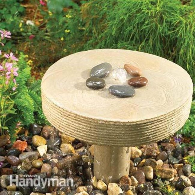 Cement Mushroom Water Feature