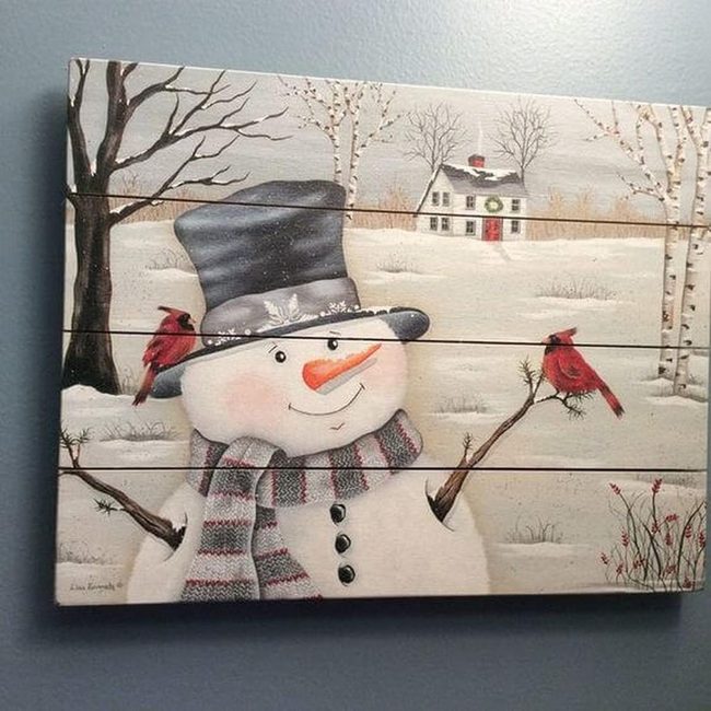 Red Cardinals Winter Palette