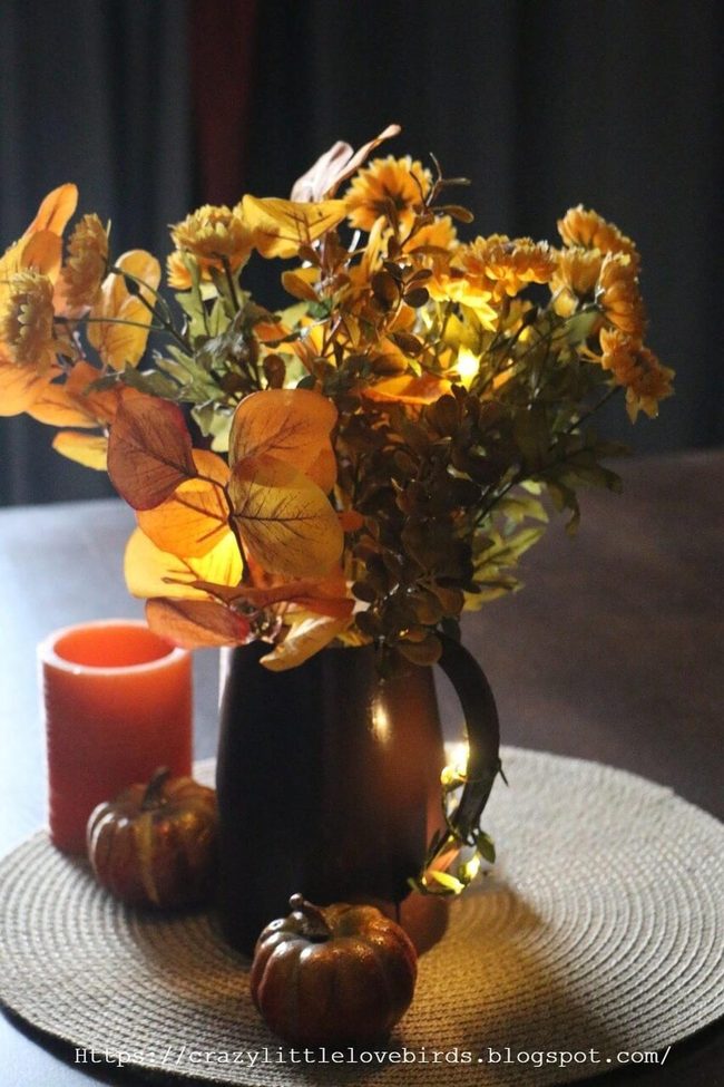 Autumn Blooms In Rustic Clay