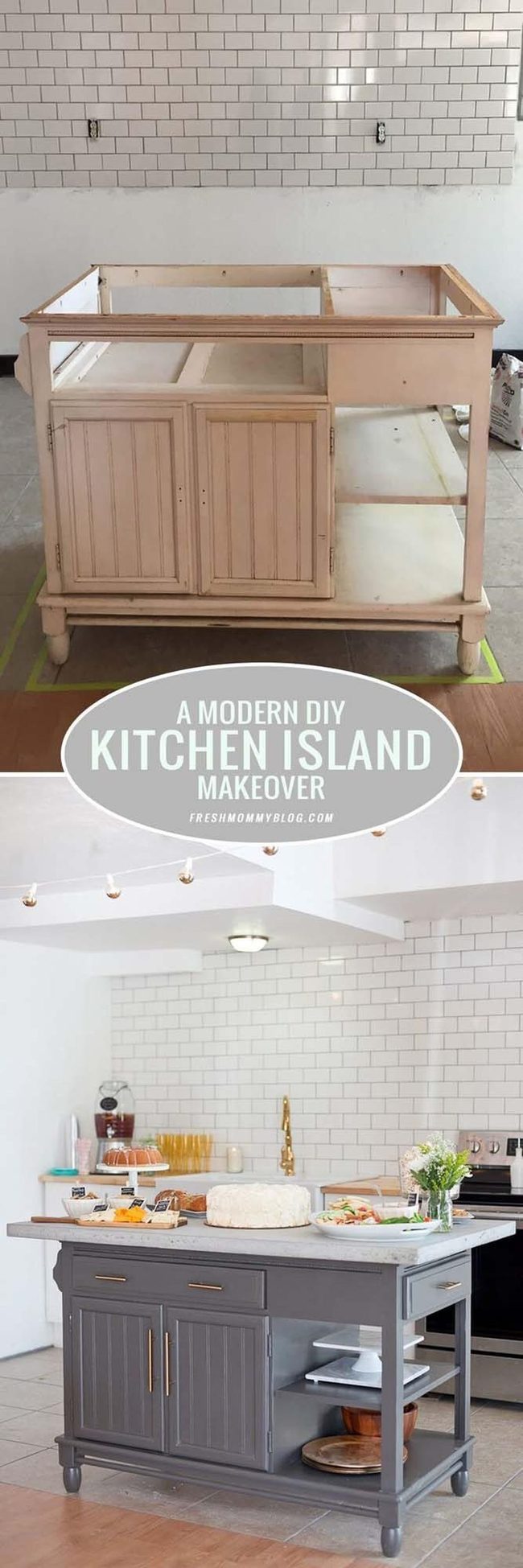 Custom Wooden Kitchen Island