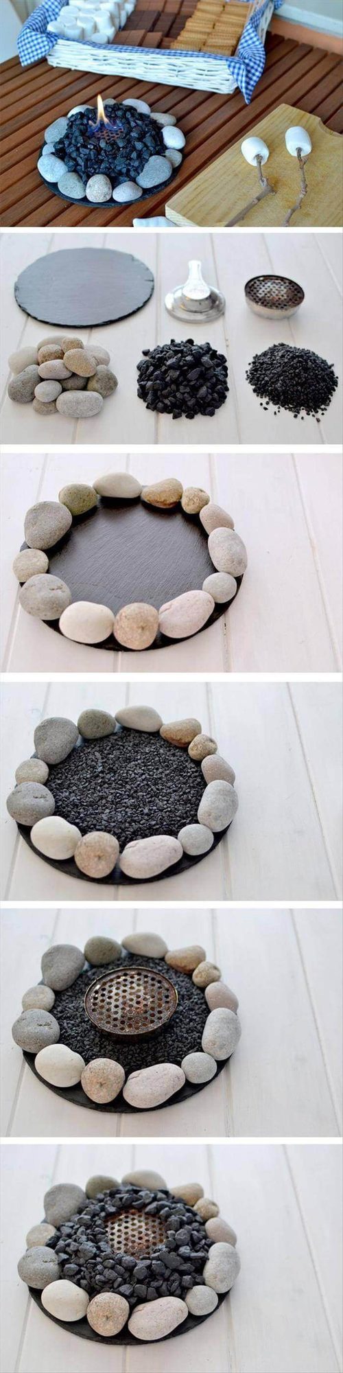Stone Firepit Gathering Center