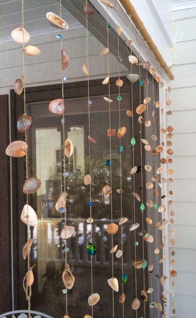 Seashell Light-Scattering Drapes