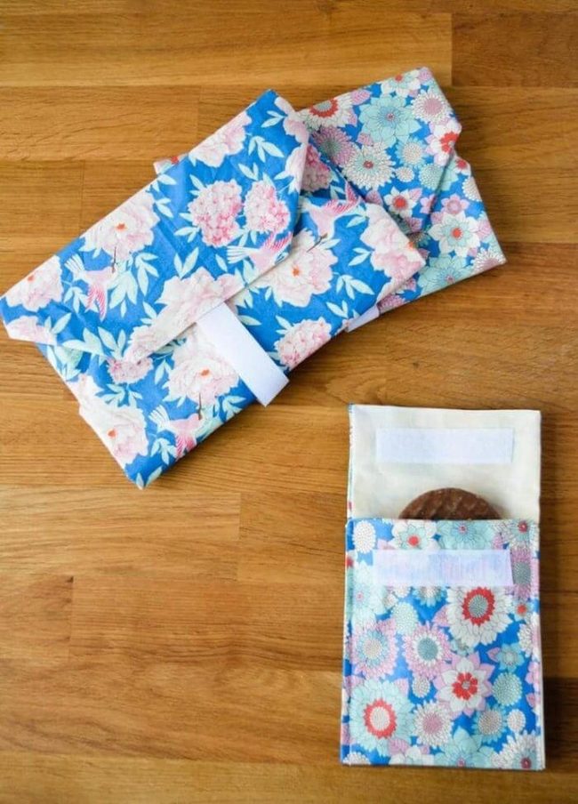 Velcro Fabric Snack Pouches