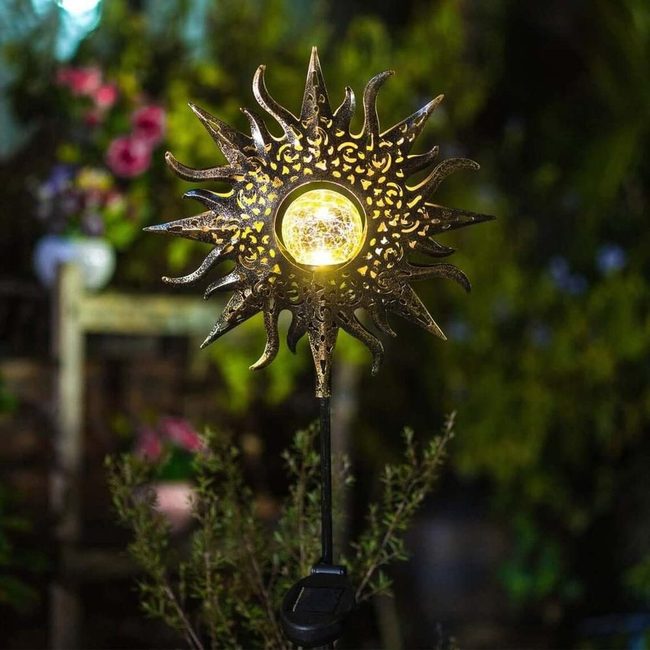 Sunburst Solar Stake Lights