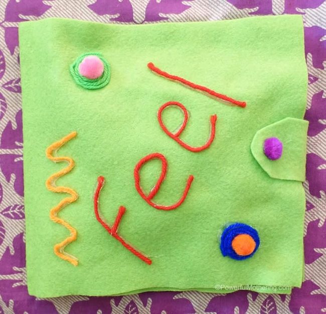 Green Felt With Pom-Pom Circles
