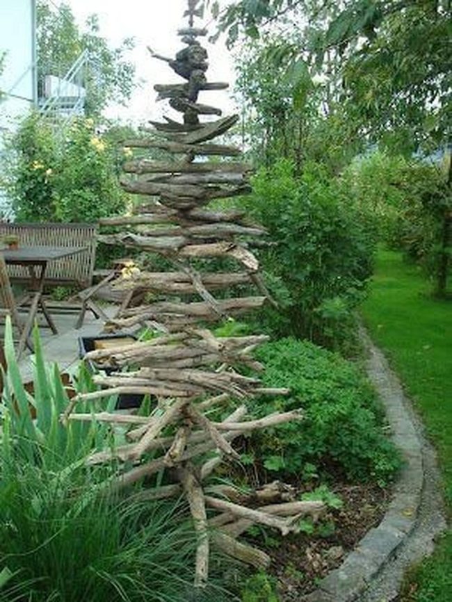 Branched Wood Garden Focal Point