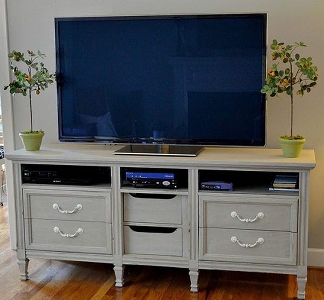 Painted Dresser Entertainment Storage