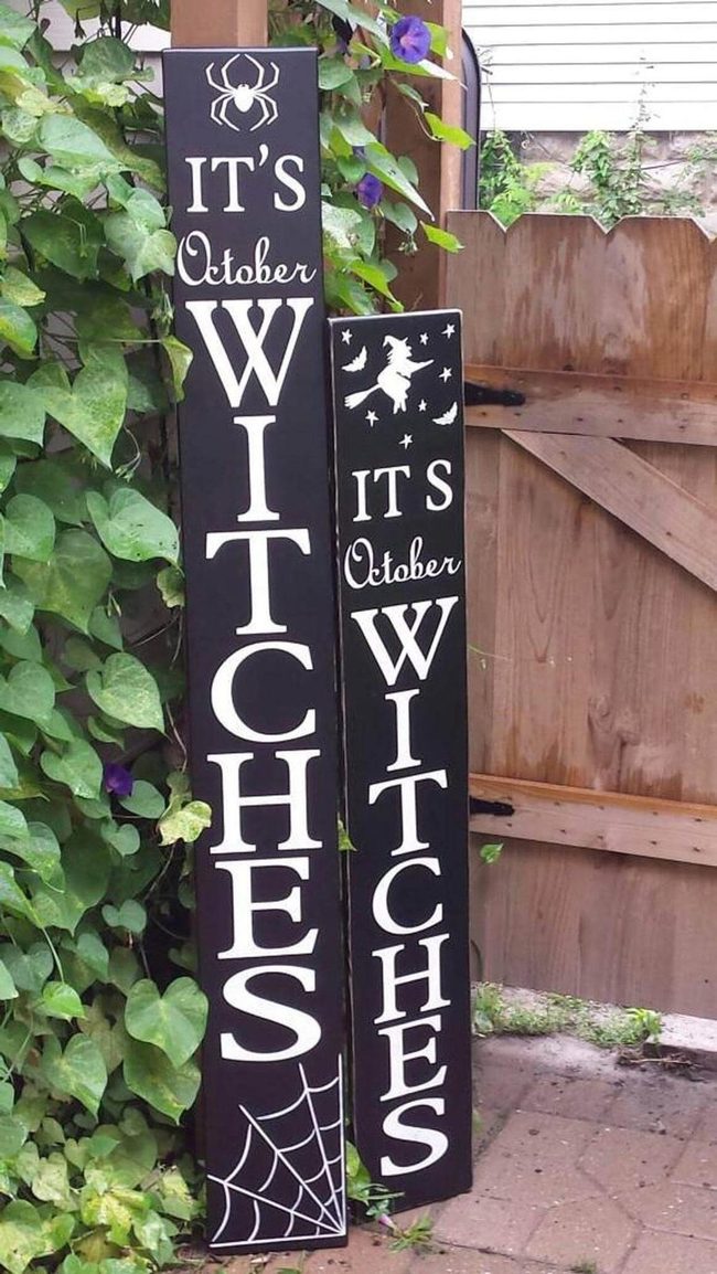 White Letters Black Board October
