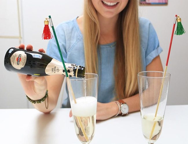 Wooden Stick Tassel Mocktails