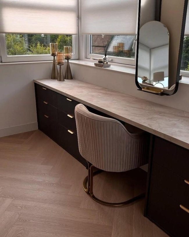 Marble Countertop Elevates Budget Cabinetry