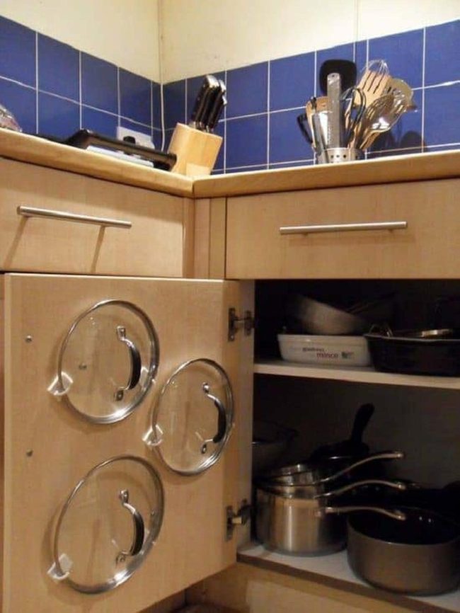 Hidden Kitchen Lid Storage