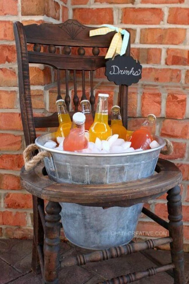 Colorful Drinks Metal Bucket