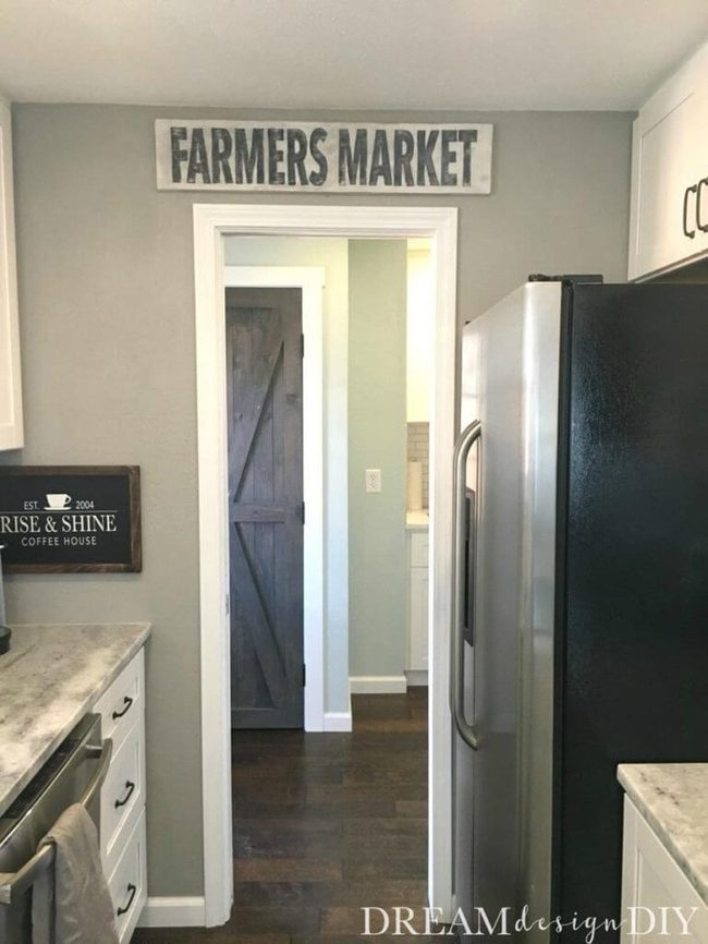 Black Stenciled Kitchen Statement