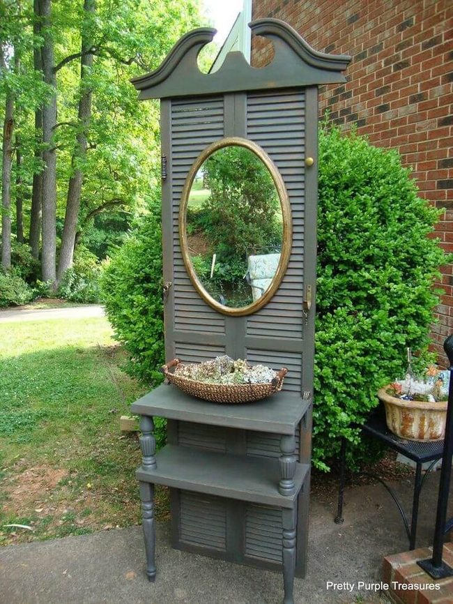 Mossy Green Vanity Shutters