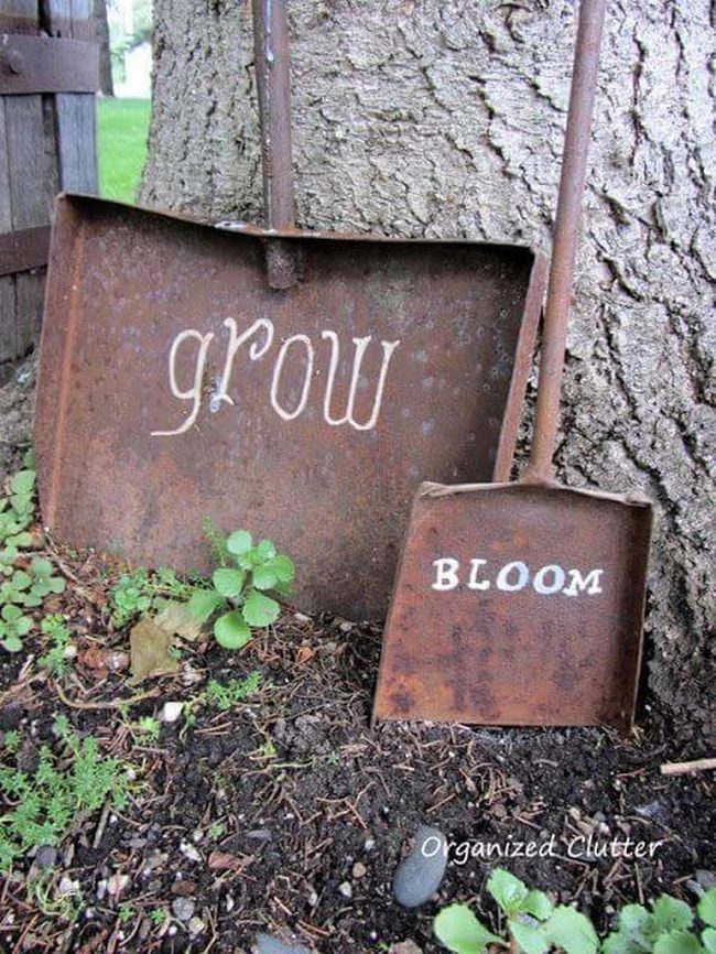 Rust Metal Garden Marker