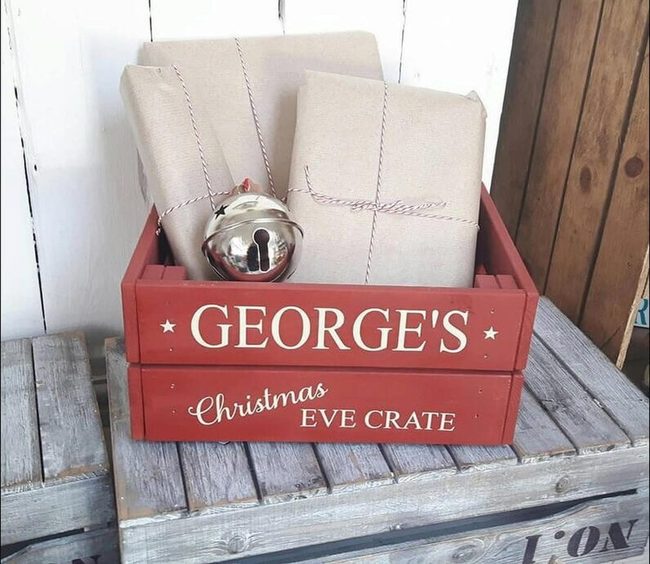 Weathered Wood Gift Crates