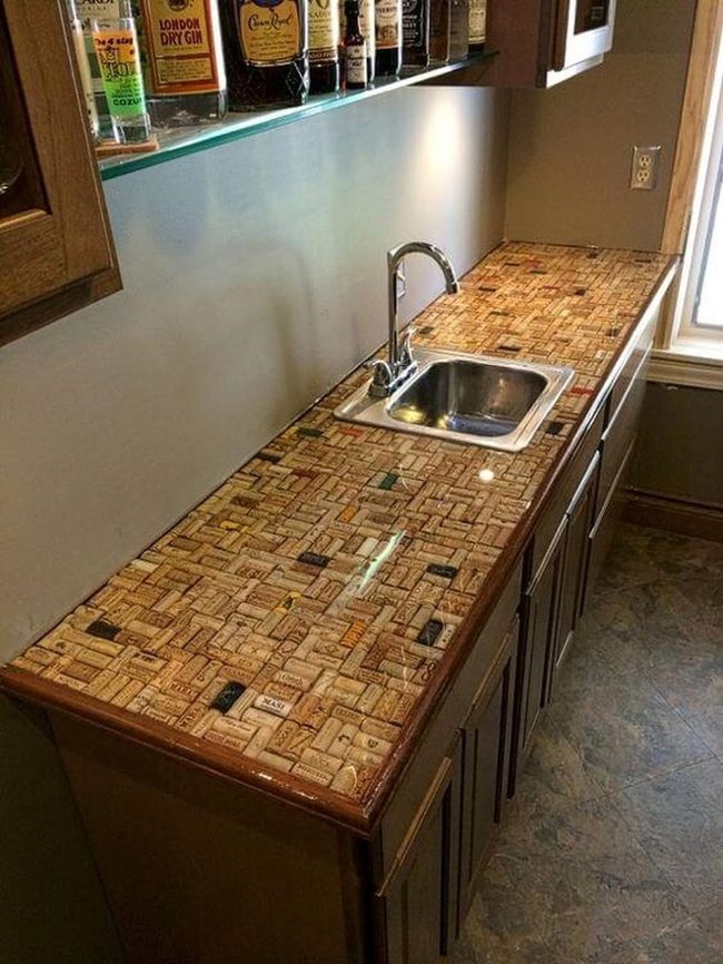 Cork Surface Warmth Kitchen