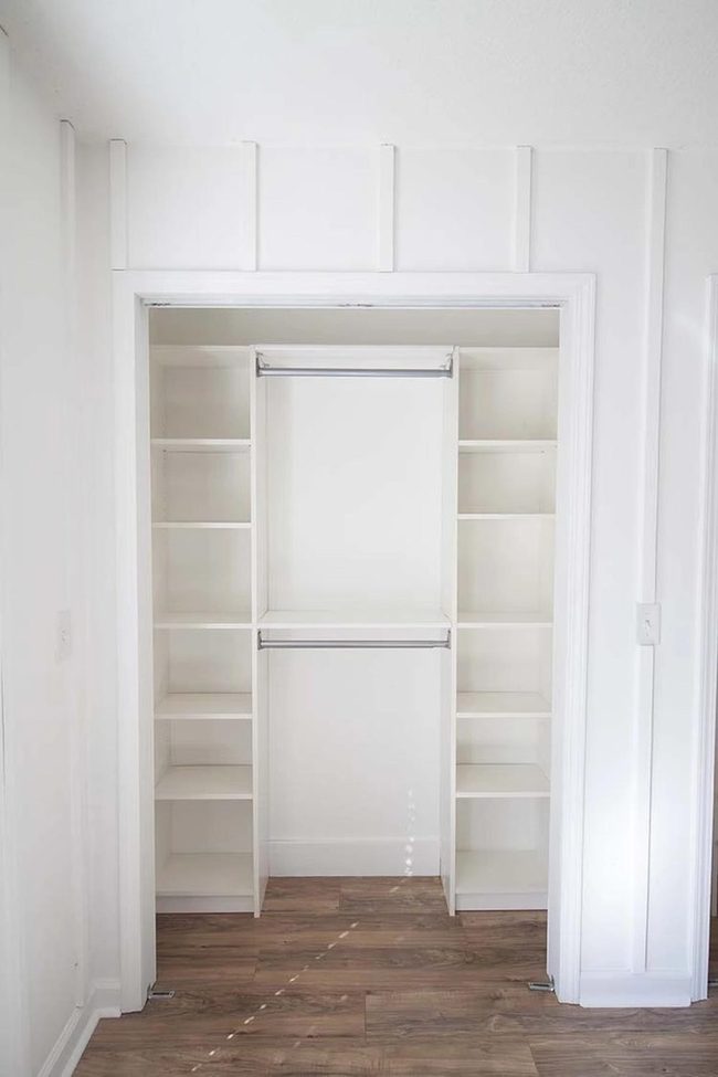 Billy Bookshelf Into Organized Closet