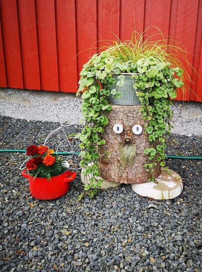 Natural Wood Plant Pedestal