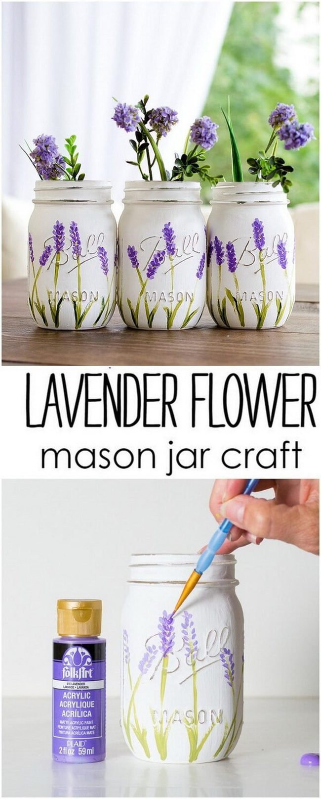Soft Purple Mason Jar Collection