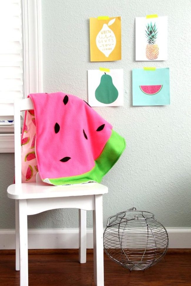 Watermelon Slice Blanket Corner