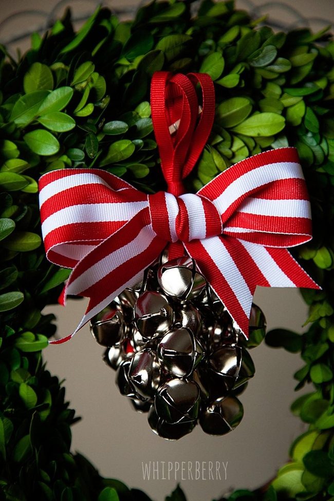 Silver Bells Green Wreath