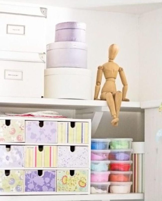 Colorful Craft Supplies, Neat Display
