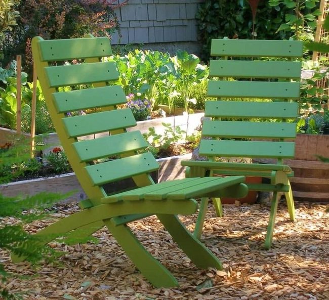 Colorful Cedar Patio Chairs