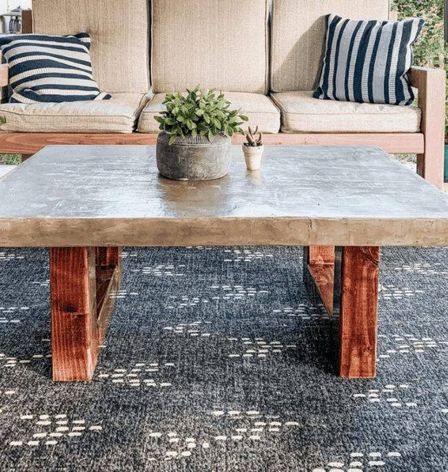 Concrete Meets Wood Outdoor