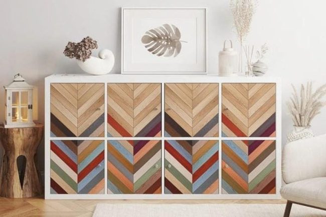 Multicolor Chevron Kallax Unit