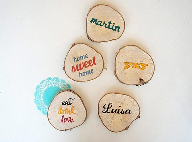 Painted Wood Slices, Personal Stories