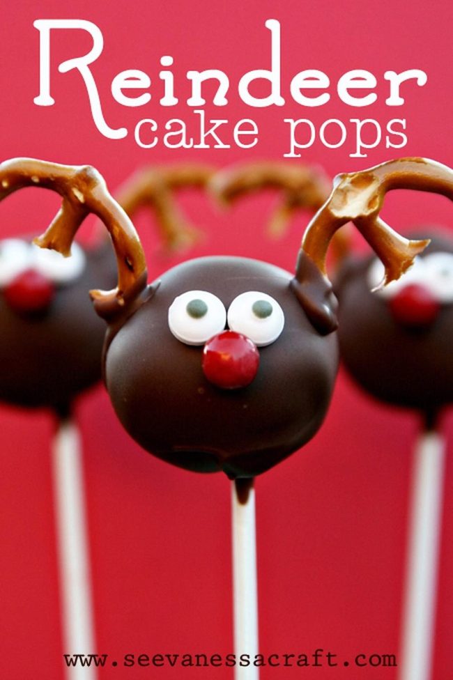 Chocolate Reindeer Cake Pops