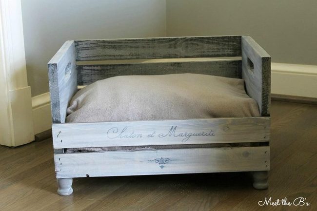 Gray Weathered Wood Bed