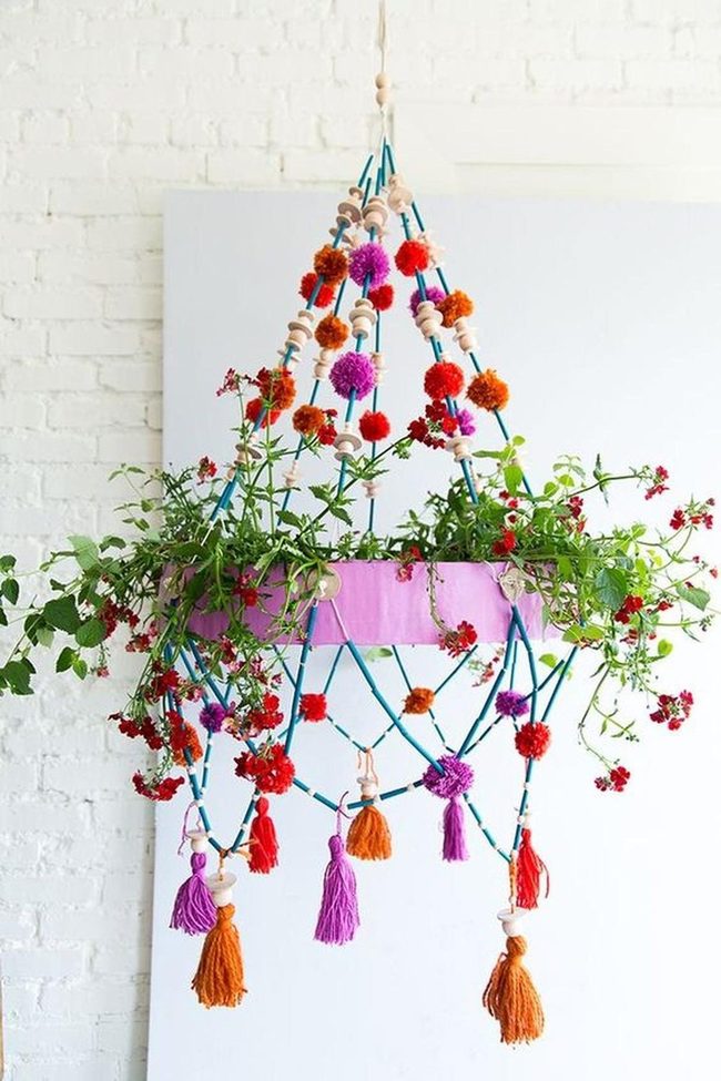 Pink Pot String Garden