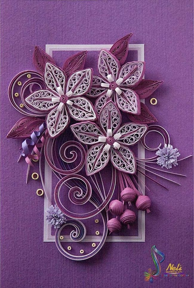 Purple Petals, Layered Texture