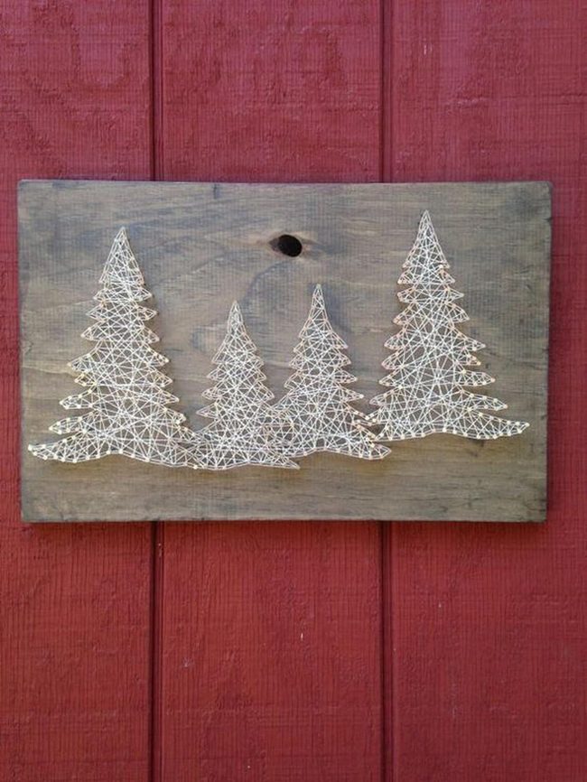 White Pine String Forest Red