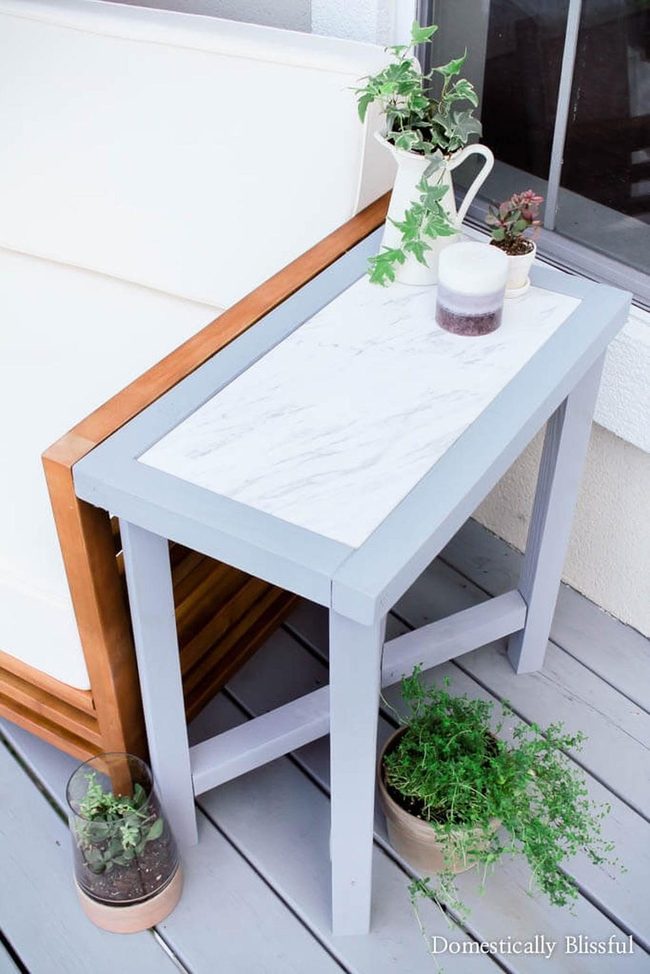 Marble Insert Patio Table