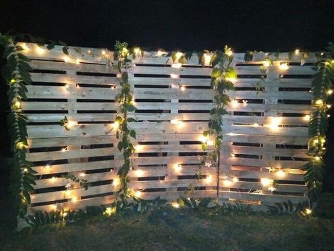 Wooden Pallet Event Backdrop
