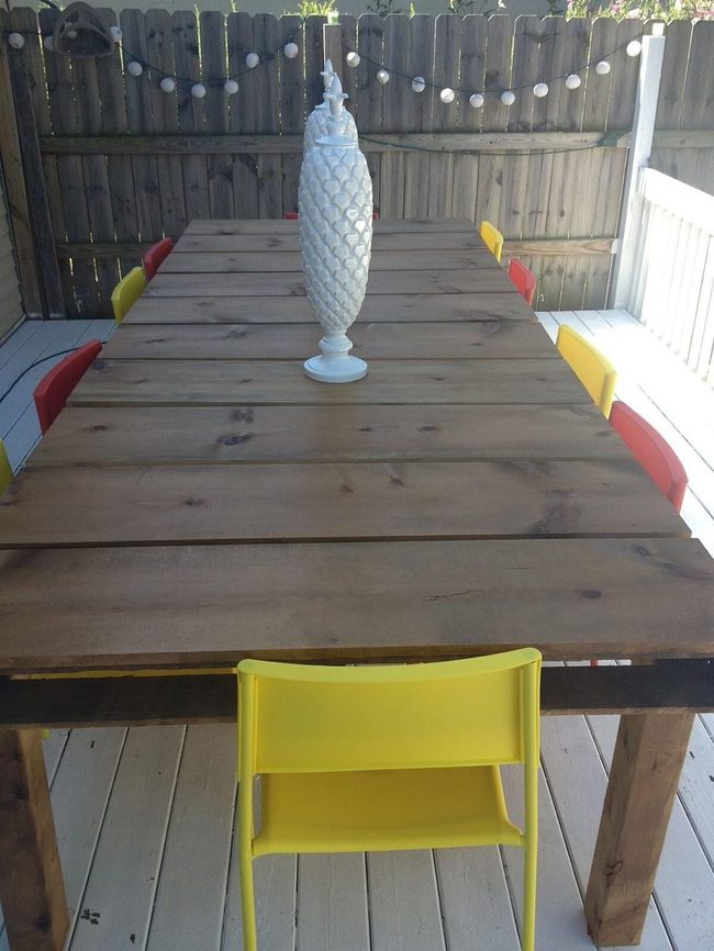 Handcrafted Ten-Seat Wooden Dining Table