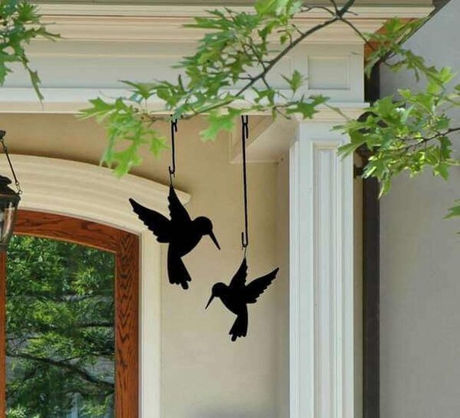 Black Hummingbird Silhouettes
