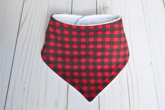 Red Checkered Bandana Thick Fabric