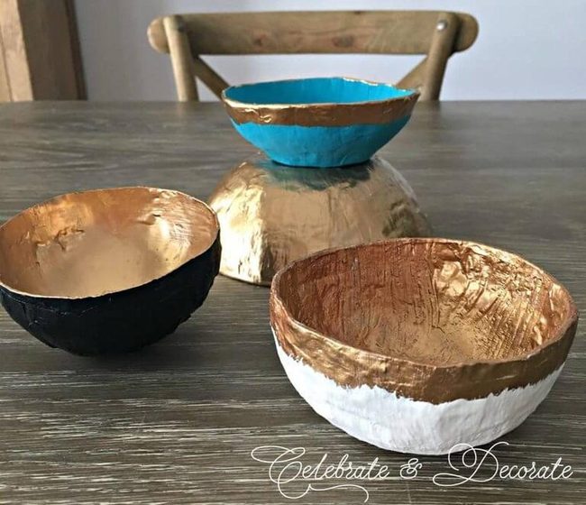 Handmade Paper Mache Bowls