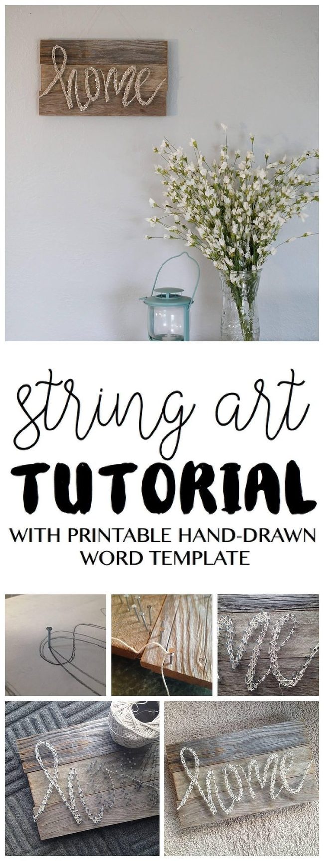 Wooden Board String Art