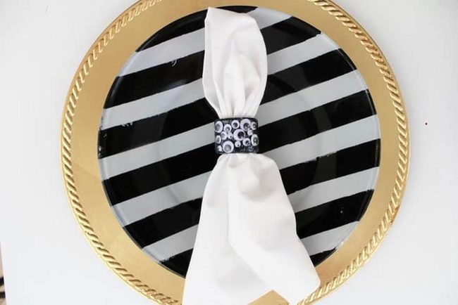Black And Gold Striped Elegance